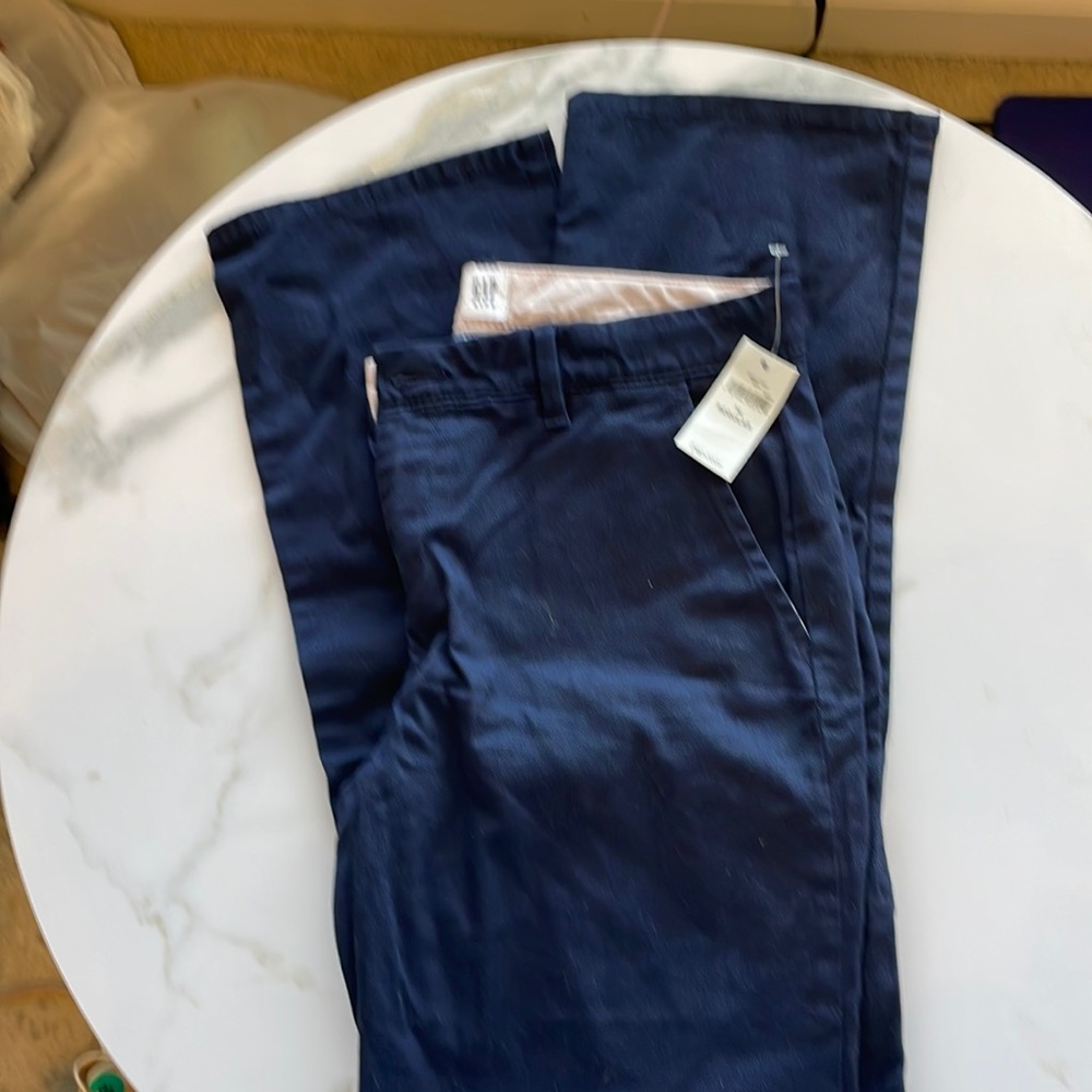 NWT Gap Kids Blue Uniform Pant size 14